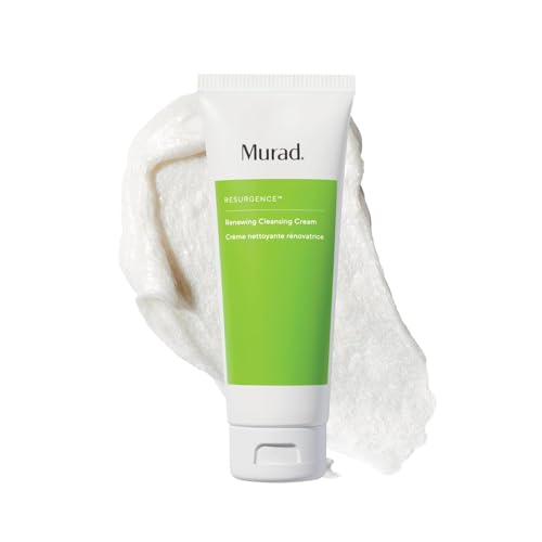 Murad Renewing Cleansing Cream - Age-Defying Gentle Face Wash with Lactic Acid & Vitamin E for Luxurious Smooth Skin - Apricot, Starflower and Peptides to Clean & Nourish Dry Skin & Wrinkles