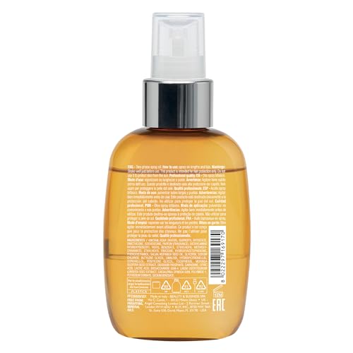 ALFAPARF MILANO Semi di Lino Sunshine Protective Hair Oil - Two-Phase Spray Oil Serum with UV Filters for Sun Exposed Hair Protection - For Shiny, Soft, Disciplined, and Protected Hair