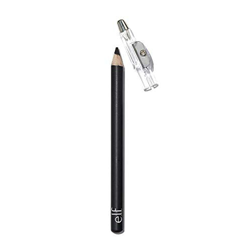 E.L.F. Satin Eyeliner Pencil 1 Count - Smooth Glide, Vegan & Cruelty-Free Black