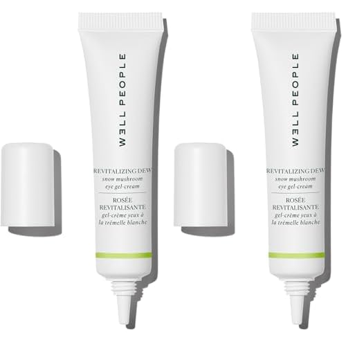 Well People Revitalizing Dew Snow Mushroom Eye Gel-Cream, Gel-based Eye Cream For Moisturizing Undereyes, Targets Fine Lines, Vegan & Cruelty-free (Pack of 2)