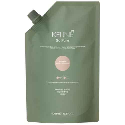 KEUNE So Pure Polish Conditioner Refill, Anti-Frizz and Smoothing Formula, 13.5 Fl Oz