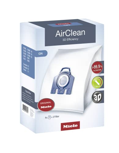 Miele Performance Pack 16 Type GN AirClean 3D Efficiency Genuine FilterBags + Genuine AH30 HEPA Filter + 4 Genuine Pre-Motor Protection Filters