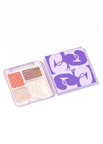 4-in-1 Face Makeup Palette: Blush, Highlighter & Bronzer