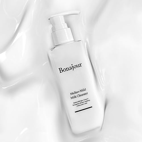 BONAJOUR] Mellow Mild Moisture Milk Cleanser - Vegan beauty Natural Face Wash For sensitive skin for Daily Face Washing 6.7 Fl. Oz