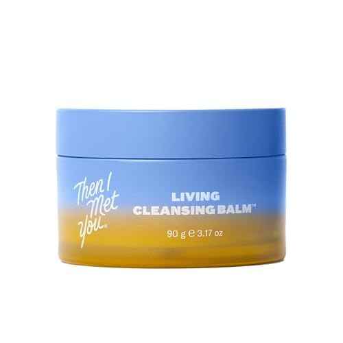 Then I Met You Living Cleansing Balm, Melts Makeup & Sunscreen, Non-Stripping Zero Residue Oil Cleanser with Seaberry, Olive, Grape Seed Oils, Vit E & Persimmon, First-Step Clean Vegan Korean Skincare