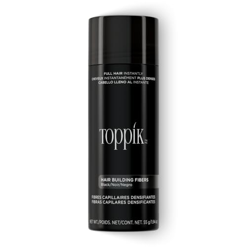 Toppik Hair Building Fibers in Black, 1.94 oz | 9 Shades, 4 Size Options