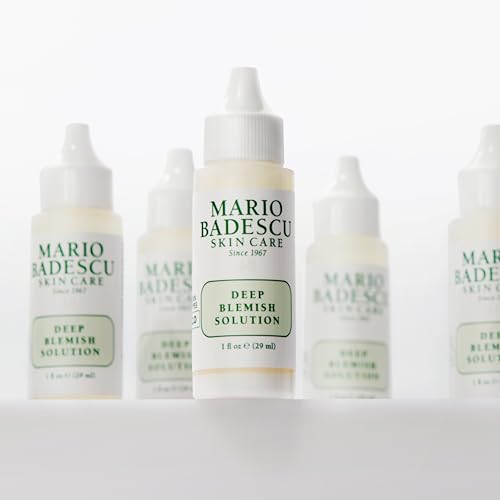 Mario Badescu Deep Blemish Solution, Spot Treatment for Face with Potent Zinc Oxide, Niacinamide and B Vitamins Overnight Treatment Serum that Targets Large Blemishes Under the Skin