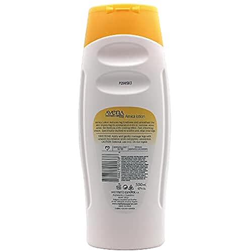 Avena Instituto Espanol Arnica Lotion Tired Legs, Improves Skin Appearance, Even Varicose Veins Areas, Refreshes Legs, 2-Pack of 17 FL Oz each, 2 Bottles
