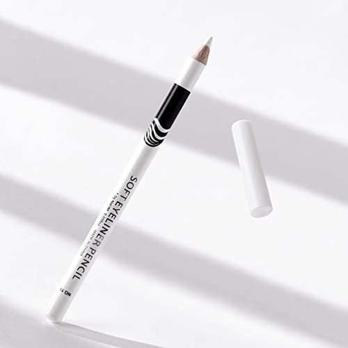 White Eyeliner Pencils Set, 12 Pack Waterproof Eye Brightener