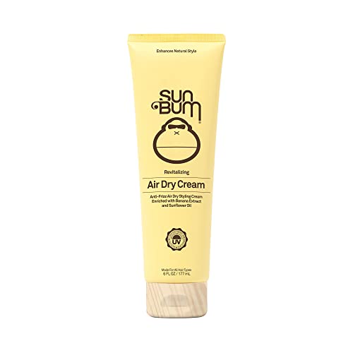 Sun Bum Sonny's Original Surf Paste & Revitalizing Air Dry Cream | Vegan and Cruelty Free Anti Frizz Styling Cream | 6 oz
