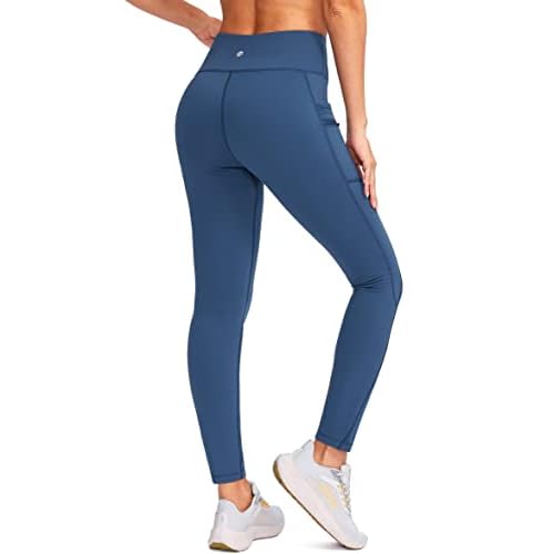 G Gradual Women's Fleece Lined Winter Leggings with Pockets Water Resistant High Waisted Thermal Warm Pants Running Hiking