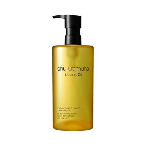 shu uemura Botanicoil Indulging Cleansing Oil, Makeup Remover and Facial Cleanser Infused with Plant Extracts, Suitable for Sensitive Skin