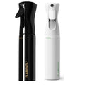 LAIROSOL 2 Pack Spray Bottle for Hair, 10.01 oz/300 ml, White Bottle and Black Bottle