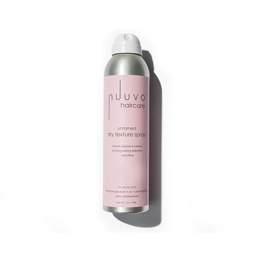 Nuuvo Untamed Dry Texture Spray for Women - Salon Quality Volumizing & Texturizing Hair Spray for Lightweight, Effortless Styles - UV Protection, Matte Finish - Cruelty Free Hair Products, 7oz