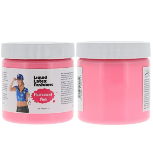 Fluorescent Pink Liquid Latex Body Paint - 4 Oz