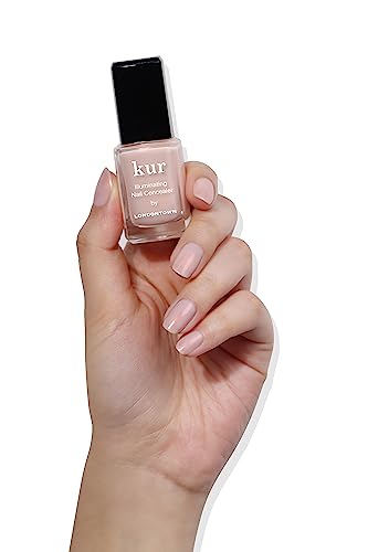 LONDONTOWN kur Conceal & Go Duo Set, Includes Pink Shimmer Bubble Nail Illuminating Concealer & Gel Genius Top Coat, 0.4 Fl Oz