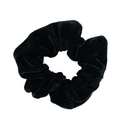 Amelia Beauty, Tan Velvet Scrunchies, Medium 3.5in, Gentle on Hair, Strong Hold, No Snag, No Dents or Creases. 8 Pack