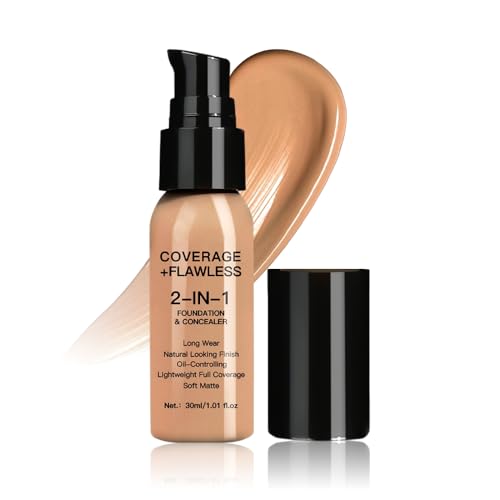 2-in-1 Foundation Concealer – Full Coverage, 24hr Wear