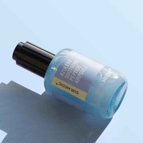 SURMEDIC AZULENE Moisturizing Soothing Ampoule, Hydrating Calming Relief Facial Serum for Dry Face, Sensitive Skin, Barrier Repair, Korean Skin Care 80ml, 2.7 oz