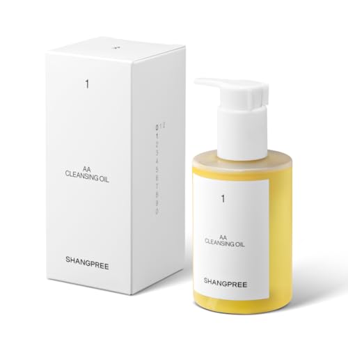 Shangpree AA Cleansing Oil, Plant-Based Oils, Gentle Deep Cleansing, Removes Makeup and Impurities, One Cleanse, Smooth & Comfortable Finish, 200ml / 6.76 fl.oz.