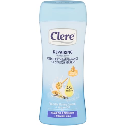 CLERE Repairing Body Lotion - Vanilla Honey Cream + Argan Oil - 400mL