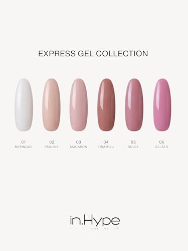 IN.HYPE Express Liquid Builder Gel in a Pot - HEMA & TPO Free Hard Gel (Gelato #6)