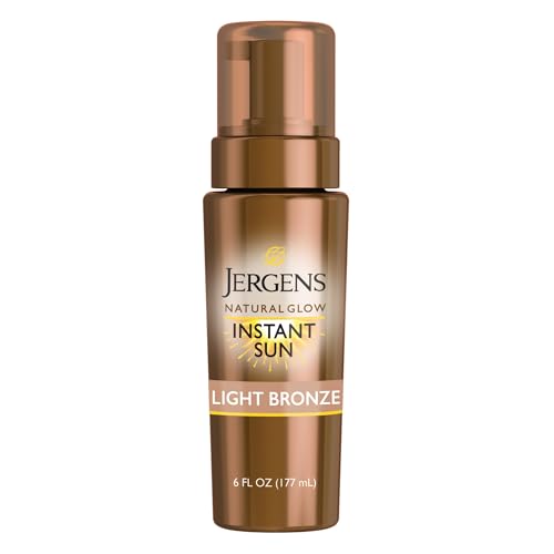 Jergens Natural Glow Self Tanner Mousse, Light Bronze, 6 fl oz