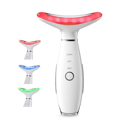 LED Facial Massager with Heat & Vibration - 3 Modes