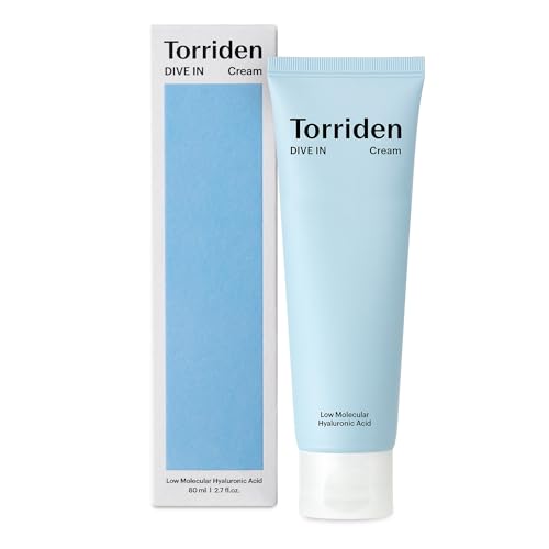 Torriden DIVE-IN Hyaluronic Acid Cream 2.71 fl oz | Facial Moisturizer for Sensitive, Oily Skin | Fragrance-free, Alcohol-free, Lightweight, No Colorants | Vegan, Clean, Cruelty-Free