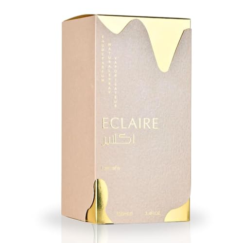 Lattafa Eclaire Eau de Parfum Spray for Women, Gourmand Fragrance, 3.4 oz/100ml