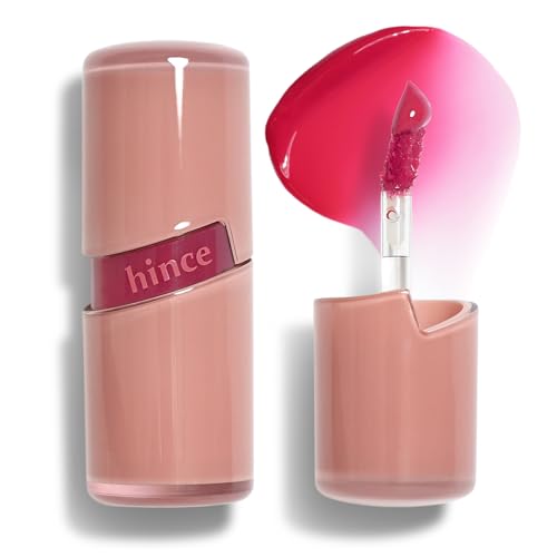 Hince Raw Glow Lip Tint StainGlazed Hibiscus 0.13 fl oz – Glossy, Non-Sticky, Hydrating Lip Gloss