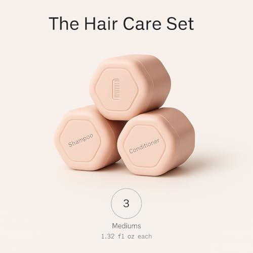 Magnetic Travel Capsule Set ? 3x1.32oz Refillable Travel Containers | Leak-Proof & TSA Approved Bottles for Haircare, Body Wash & Lotion | Stackable Magnetic Travel Essentials for Women & Men
