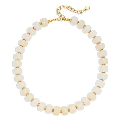 LILIE&WHITE XL23228A Resin Chunky Beaded Necklace for Women - Minimalist Statement Jewelry