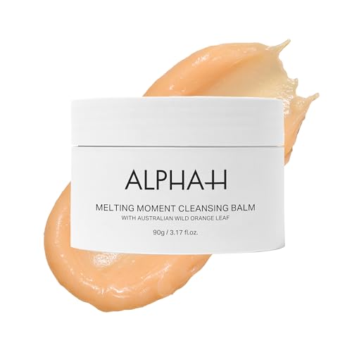 Alpha-H Melting Moment Cleansing Balm For Your Face - Removes SPF, Dirt & Pollution - Nourishing Balm To Oil For All Skin Types - Vegan & Pregnancy Safe Makeup Remover