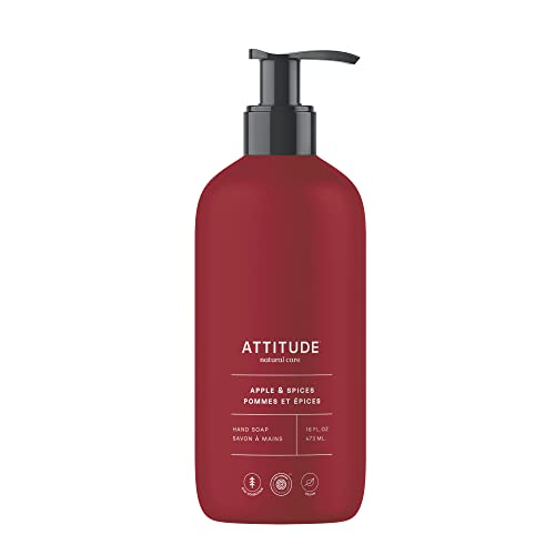 ATTITUDE Liquid Hand Soap, EWG Verified, Plant and Mineral-Based, Vegan Personal Care Products, Unscented, 16 Fl Oz