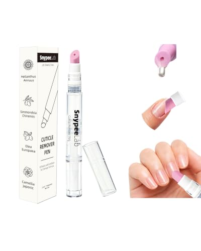 SnypeeLab 4-in-1 Cuticle Remover Pen with Push, Buff & Moisturize