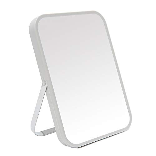 YEAKE Portable Folding Makeup Mirror, 8-Inch 90° Adjustable Stand