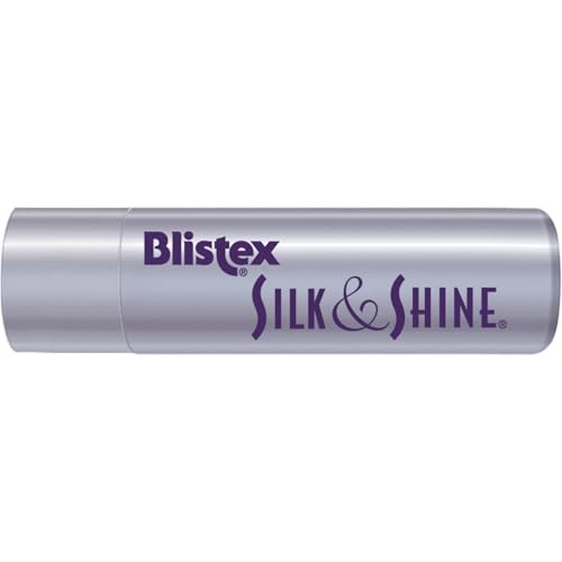Blistex Silk & Shine Lip Balm, 0.13 Ounce Tube, Vitamin B5 & E, Bulk Lip Balm, Super Smooth Lip Moisturizer, Sheer Gloss for Finished Appearance, 1 Pack