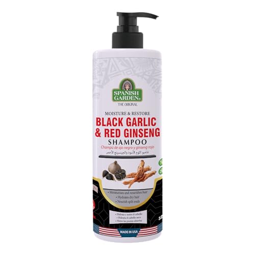 Black Garlic & Red Ginseng Shampoo - Nourishing Hair Growth Formula 32 Oz