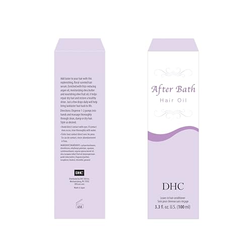 DHC After Bath Hair Oil | Argan Oil & Squalane, 3.3 oz