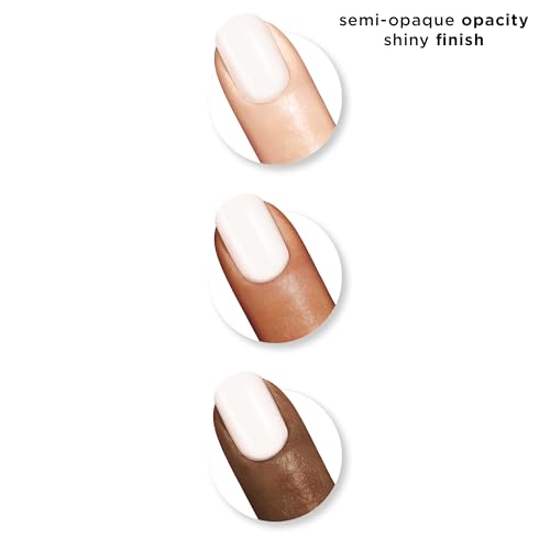 White On Nail Polish - Sally Hansen Xtreme Wear, Semi Opaque, Long Lasting, 0.4 Fl Oz - Variation 139