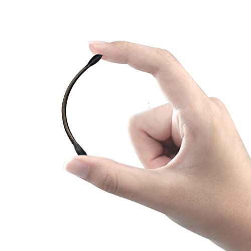 HOMEFOX Black Cotton Swabs - 200 Count Organic Precision Tips