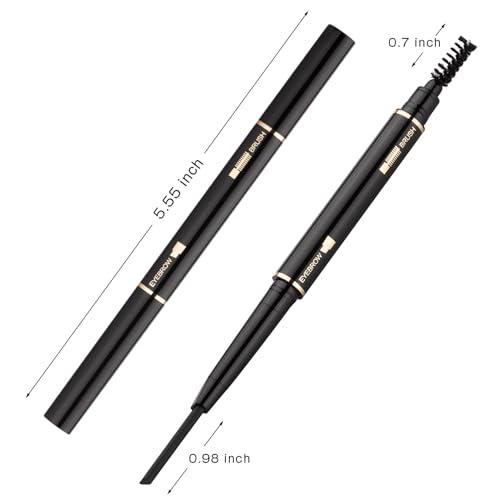 Waterproof Eyebrow Pencil 2 Pack with Brush - Dark Brown
