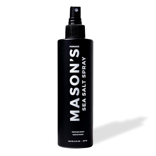 Mason's Sea Salt Spray for Hair - 8 oz Texturizing Spray with Argan Oil