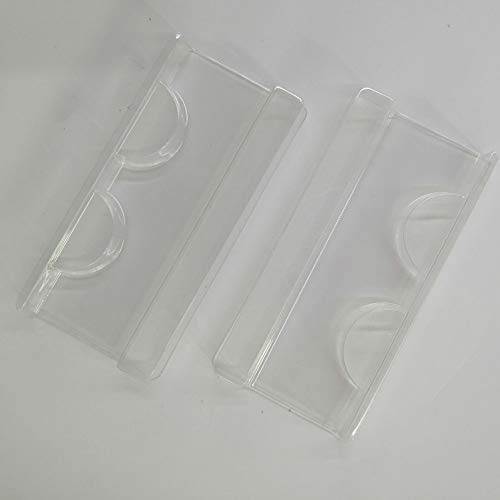 25 Pieces Clear Rectangle Eyelash Storage Trays