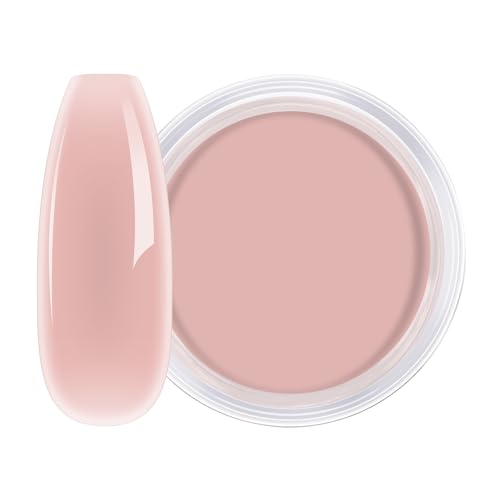 AILLSA Translucent Jelly Dip Powder - Salmon Pink Nude DIY Nail Powder (30g)