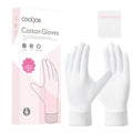 COOLJOB Overnight Moisturizing Cotton Gloves for Dry Hands & Eczema (4 Pairs)