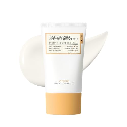 FULLY Rice Ceramide Sunscreen SPF 50 - Hydrating & No White Cast