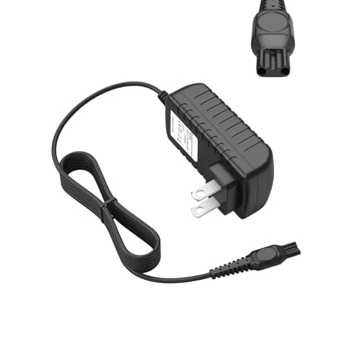 K-Mains 15V Charger Cord Fit for Philips HQ8505 Power Cord Fit for Norelco Series 3000 5000 6000 7000 9000 MG5750 MG7750 MG7790 Phillips Aquatec Arcitec Multigroom Shaver Electric Razor Beard Trimmer