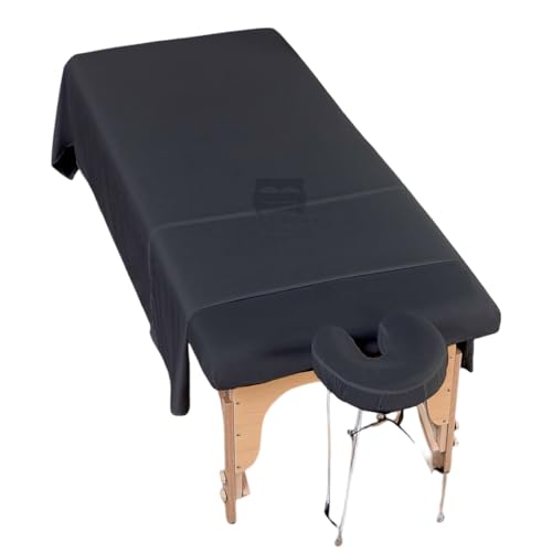 Cottingon 3-Piece Massage Table Sheet Set — 100% Microfiber, Fits 36 x 77 inch Tables